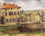 Paul Cezanne House and Farm at jas de Bouffan oil painting